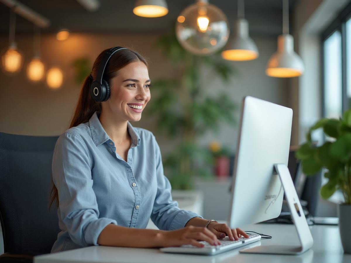 Atendimento profissional em ambiente corporativo