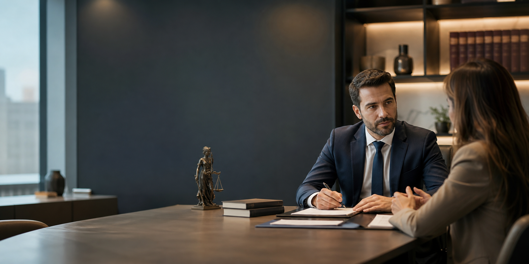 Profissional em ambiente corporativo representando relacoes de trabalho